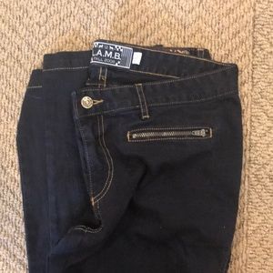 L.A.M.B. Black zipper jeans size 12 like new